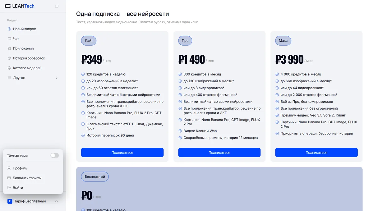 Оплата AnythingLLM картой РФ